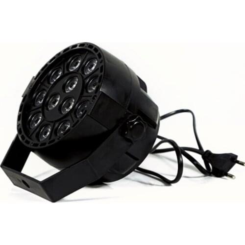 Mini Led Flat Par 12x3W RGBW 4 Color Stage Wash Lighting For DJ Party Club Disco 8 channels DMX 512 Master/Save Stage Light