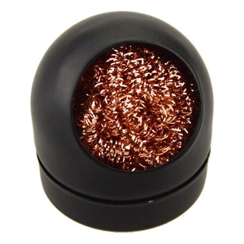 Hot Welding Soldering Solder Iron Tip Cleaner Cleaning Steel Wire With Stand Set Cleaning Soldering Iron Stand Adjustable