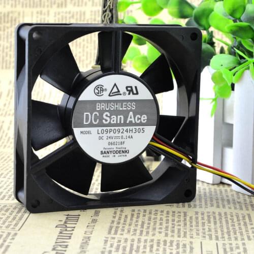 Brand new original 9cm9225 24v 0.12a L09P0924H305 three-wire double ball cooling fan