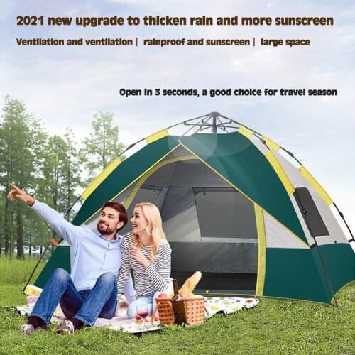 2-3 Person Outdoor pop up tent Full-Automatic Instant Unfold Rain-Proof Tent Family Portable Camping tents for tourism
