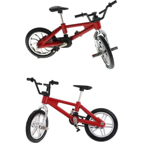 Finger Mountain Bike Bicycle Miniature Metal Toys for Boys Children Collectible Cool Gift Home Desk Table Decor