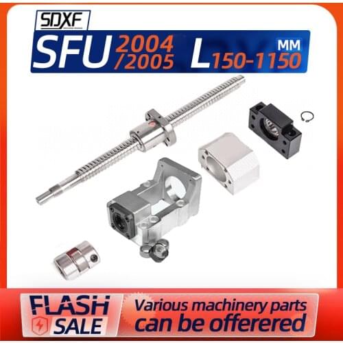 Precision ball screw servo stepper motor integrated seat set round hole nut 2004/2005 linear guide slide module