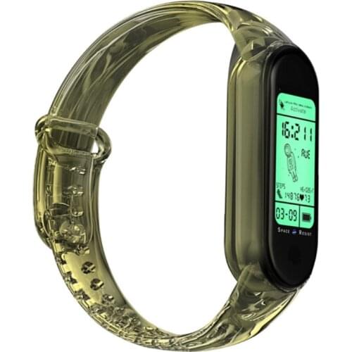 B85B Silicone Strap Discoloration Band for Mi 3 4 Replacement Watch Wristband