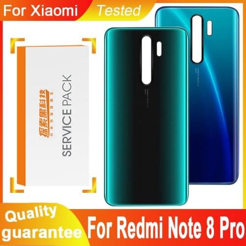 High Quality Back Housing Replacement For Xiaomi Redmi Note 8 Pro Back Cover Battery Glass For Xiaomi Redmi Note8 Pro Rear Cover