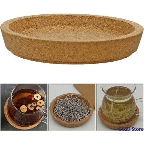 1pc Wooden Cork Coasters Placemats Heat Resistant Round Drink Cup Mat Tea Mug Pad Non-slip Cork Coaster Placemat Table Decor