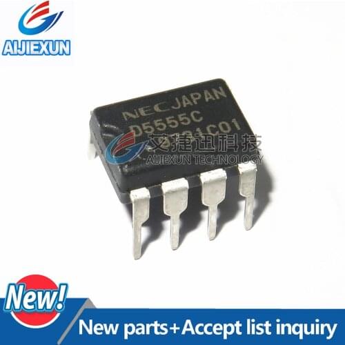 10Pcs UPD5555C D5555C DIP8 in stock 100%New and original