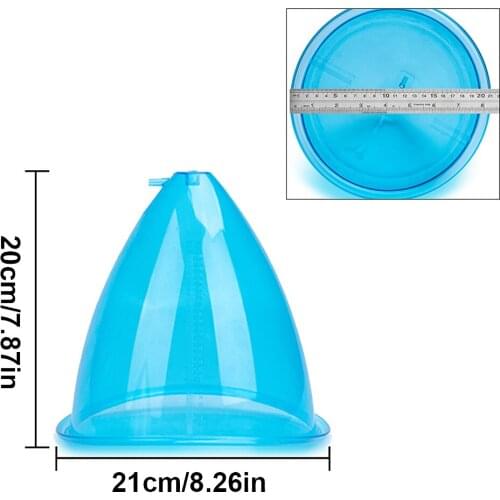 180ml 21cm Vacuum Breast Lifting Cups Nozzle Back Body Massage Cupping Ass Hip Butt Lift Up Enlarger Enlargement Body Shaping