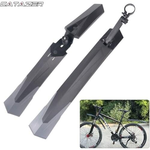 2pcs Bicycle Mudguard Mountain 26 27.5 29 inch Bike Mud Wings Front/Rear Fender Quick Mount 27.2-34.9mm Seatpost