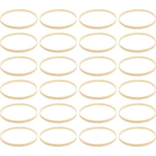 20Pcs Bamboo Rings Hoops Macrame Rings Round Dreamcatcher Rings Hoops for DIY Craft Dream Catcher 15cm