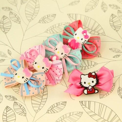 Pet/ childrens hair accessories Dog hairpin KT spot card birthday pet hair clip pet accessories 30pcs