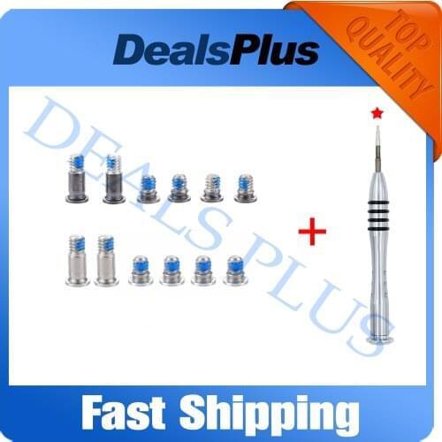 6PCS Silver Grey Gray Lower bottom Case Screw +1 PCS Screwdriver For MacBook Pro A2141 2019 Year