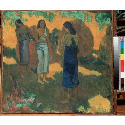 Antique classical handpainted oil painting Aboriginal life figure canvas prints Aboriginal beautiful ladies art picture