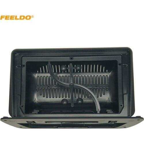 FEELDO Car Stereo 2Din Big Screen Fascia Frame Adapter For 9" or 10.1" Big Screen Audio Dash Fitting Panel Frame Kit
