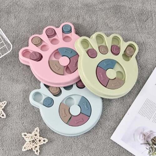 1Pcs Dog Food Turntable Eating Bowl Puzzle Anti-choke Food Dog Bowl Supplies Pet Supplies