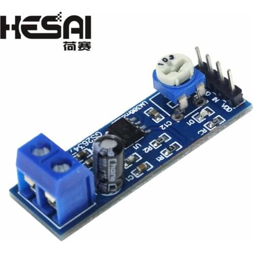 LM386 Audio Amplifier Module 200 Times 5V-12V Input 10K Adjustable Resistance