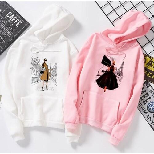 Fashion Streetwear Korean Long Sleeve Women Pullover Harajuku Winter fall Oversized Sweatshirt Hoodie Female Tops Clothing Hoody