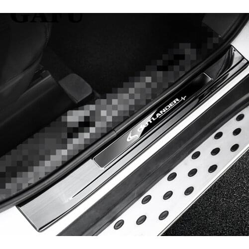 High quality Stainless Steel Door Sill Scuff Plate Trim For Mitsubishi Outlander 3 Car Accessories 2013 2014 2018 2019