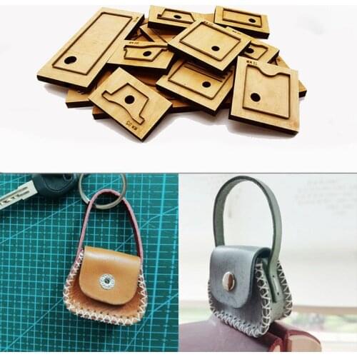 New Japan Steel Blade mould Laser Cut Template Diy Leather Handmade Craft Mini Coin Purse Key Ring Pendant Sewing 45x55x22mm