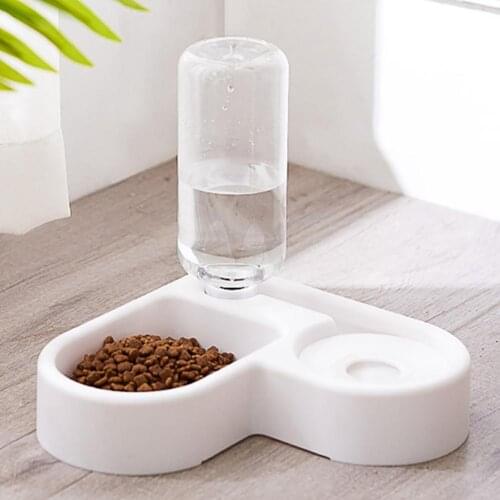 New 500ml Pet Dogs Cats Automatic Drinking Bottle Heart Feeding Bowl Water Dispenser Feeding Container