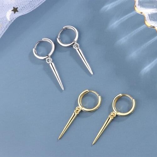 New Simple Geometric 2 Colors Metal Earrings Fashion Style Personality Chain Earrings For Charm Women Exquisite Jewelry Gift