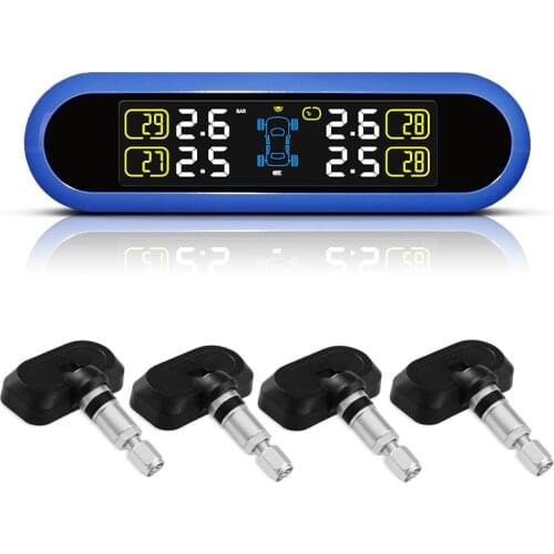 New TPMS With 4 pcs Internal Sensors,Battery Replaceable,Color Display Screen,TPMS