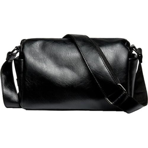 Original Fashion Leather Shoulder Bags Mens Casual Messenger Bag New Design Simplicity Diagonal Bag