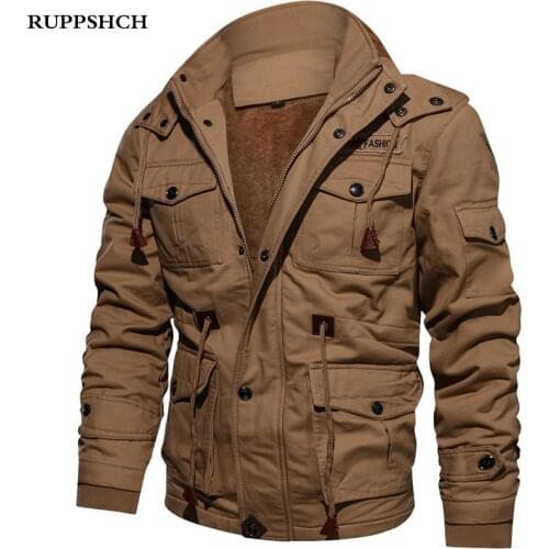 2021 Autumn Winter New Men Fleece Tough Guy Masculine Jacket Coats Men Casual Thickened Hooded Outdoor Military Jackets Men Top