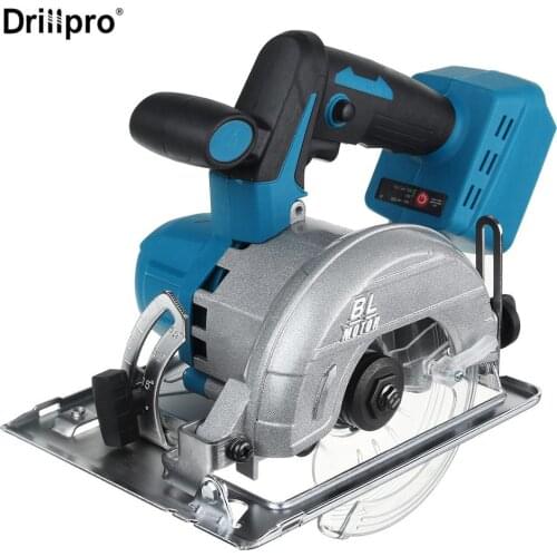 10800RPM 125mm Cordless Electric Circular Wood Cutter 0° to 45° Adjustable Sawing Machine for 18V Makita Battery [Color Randem]