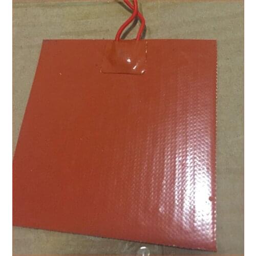 100mmx235mm 120w 12v 3D Printer Bed Holes Silicone Heater Pad Silicone Heated Bed