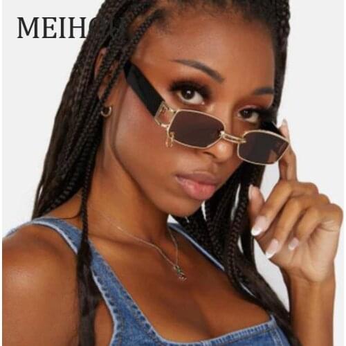 Brand Designer Sunglasses Women Men Square Luxury Black Shades Glasses 2021 Vintgae Small Rectangle Sun glasses UV400