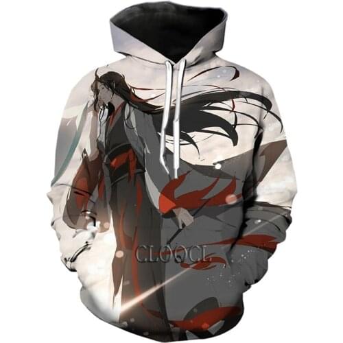 CLOOCL Anime Mo Dao Zu Shi Hip Hop Sweatshirt 3D Print Fashion Casual Men Women Autumn Harajuku Tracksuit Hoody Drop Shipping