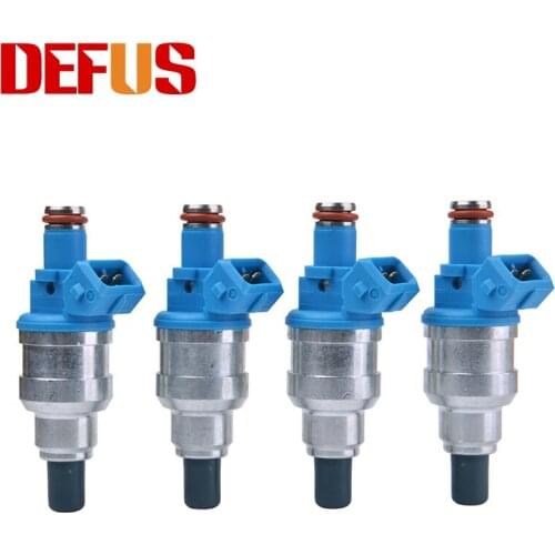 4 PCS DEFUS 650CC Fuel Injector High Flow Volume Injection For Racing Modified Cars B16 B18 B20 D16 D18 F22 H22 H22A Car-styling