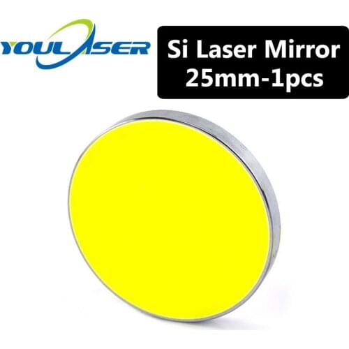 High Quality Silicon Laser Reflect Mirror Dia. 25mm Coated Gold for CO2 Laser Engraving Cutting Machine