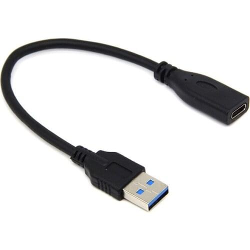 High Speed USB 3.1 Type C Female to USB 3.0 Male Port Cable Adapter USB-C to USB3.0 Type-A Connector 0.2m/20cm
