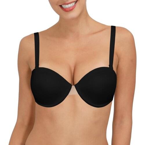 Vgplay Women Bra Push Up Lingerie Underwire Backless Non-slip Strapless Bra Multiway Adjusted Convertible Bras For Women