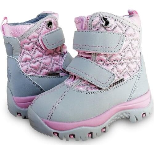 Winter Warm 1pair Waterproof Snow Boots Leather Ski Children Wool Boot,-40 or -30 degrees Kid Girl/Boy Boot