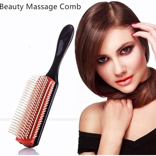 1PC Hair Styling Brush Wheat Straw Detangle Hairbrush Salon Hairdressing Straight Curly Hair Comb Tangle Hair Massager Brush