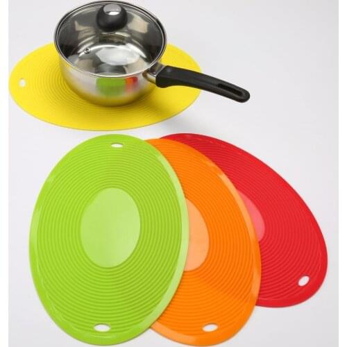 1PCS Silicone Trivet Mats 12'' x 8''- Hot Pads Non-Slip Trivets
