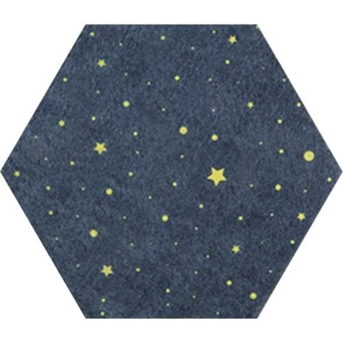 10PCS Felt Hexagon Starry Sky Background Board DIY Puzzle Photo Household Message Board Home Decoration Board