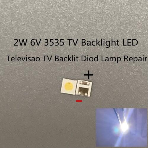 1000pcs SHARP LED backlight LCD TV 3535 3537 LED SMD Lamp bead 1W 6V Cold white GM5F20BH20A6V