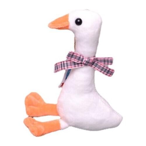12Pcs/Lot 10CM Ins SwanWhite Goose Random Combination Mini Soft Plush Keychain for Bag Key Pendant