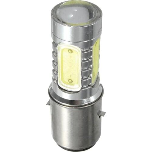 12V BA20D H6 4 COB LED White Bulb Light For Motorcycle Bike Moped ATV Headlight