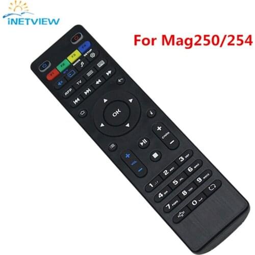 50pcs Remote Control For Mag254 Replacement Remote Control For Mag254 MAG 250 255 Linux System IPTV Set Top Box tv box dvb-t2