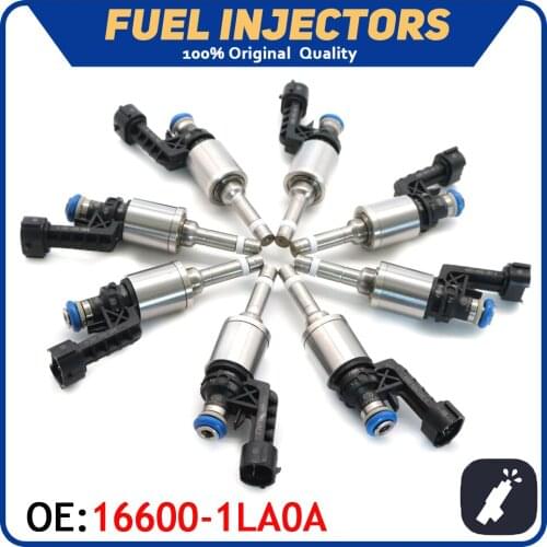8pcs/lot Car Fuel Injector Nozzle 16600-1LA0A Fit For INFINITI M56 QX56 5.6L 2011 2012 2013 166001LA0A