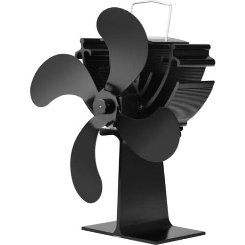 Four-leaf Monitoring Thermodynamic Fireplace Fan Sturdy and Durable Heat Furnace Fan for Wood/Log Burner Fireplace Eco Friendly