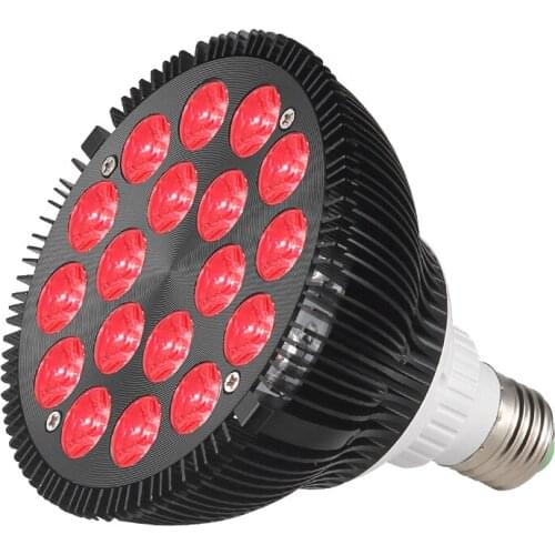 Pure Red 630nm 660nm Hydroponics E27 LED Grow Light PAR38 Bulbs Grow LED for Flowering Blooming Indoor Plants, Red Lamp Growing