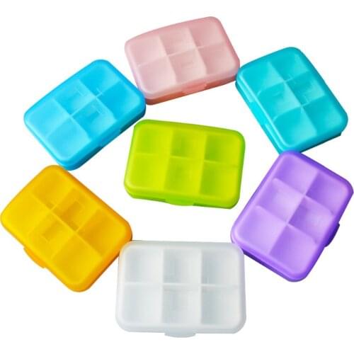 Six Grid Compartment Travel Pill Box Pill Case Outdoor Medicine Seal Storage Box Medicine Box Holder Storage