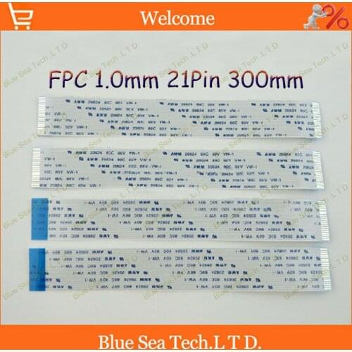 FFC FPC Flexible Flat Cable 1.0mm pitch 21 pin 300mm Isotropy A or Anisotropy B cable,20624