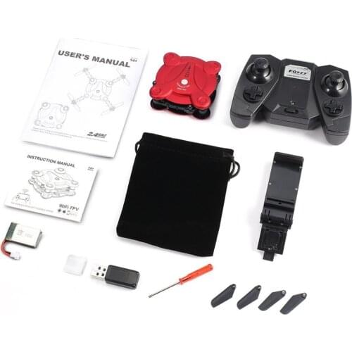 FQ777 FQ17W 2.4G 6 Axis Gyro Mini Drone Wi-Fi FPV Foldable RTF RC Quadcopter With 0.3MP Camera Altitude Hold Headless Mode