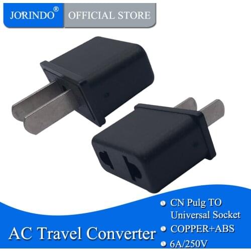 JORINDO US TO US,MAIF Universal Power Adapter Travel Plug Converter da UE EUA para Laptop/Mobile,US TO EU
